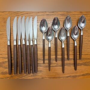 Vintage Ekco Eterna Forged Stainless Japan Replacement Spoons & Knives Flatware